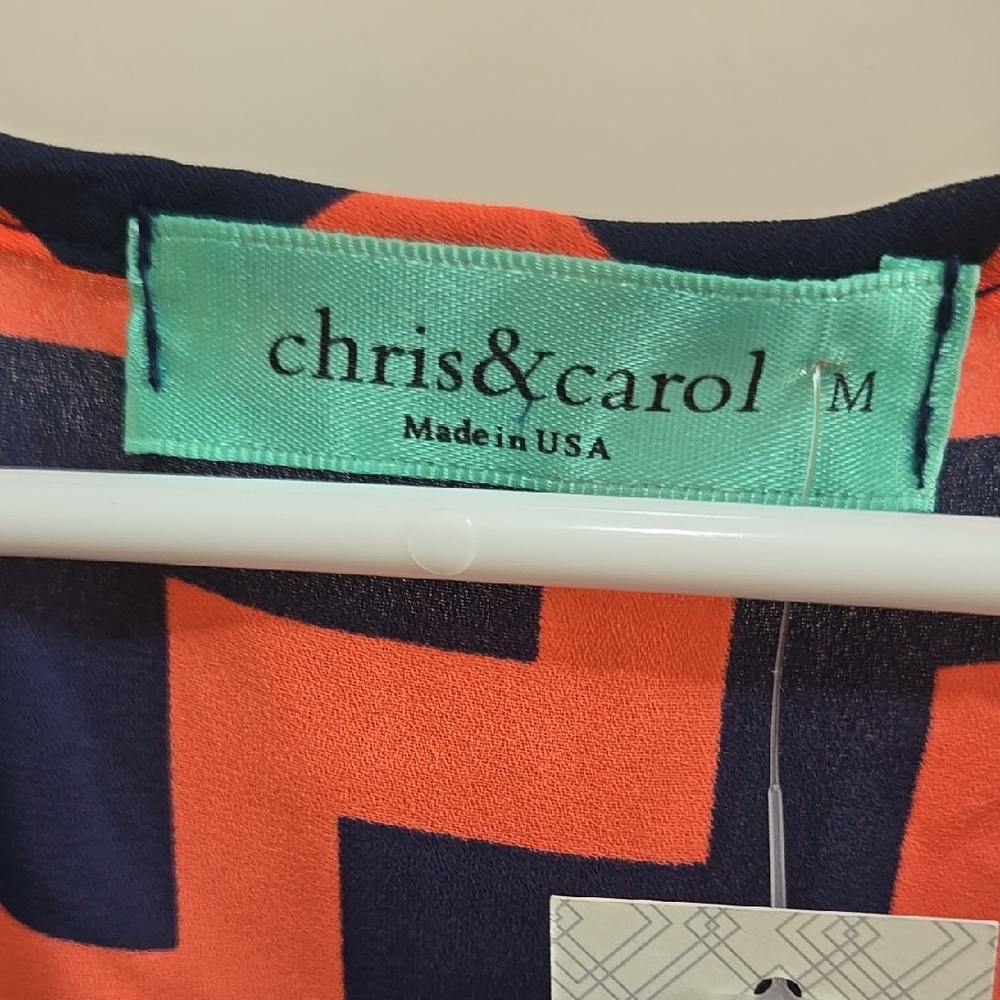 Chris & Carol Pink Sleeveless Graphic Blouse - Picture 5 of 5
